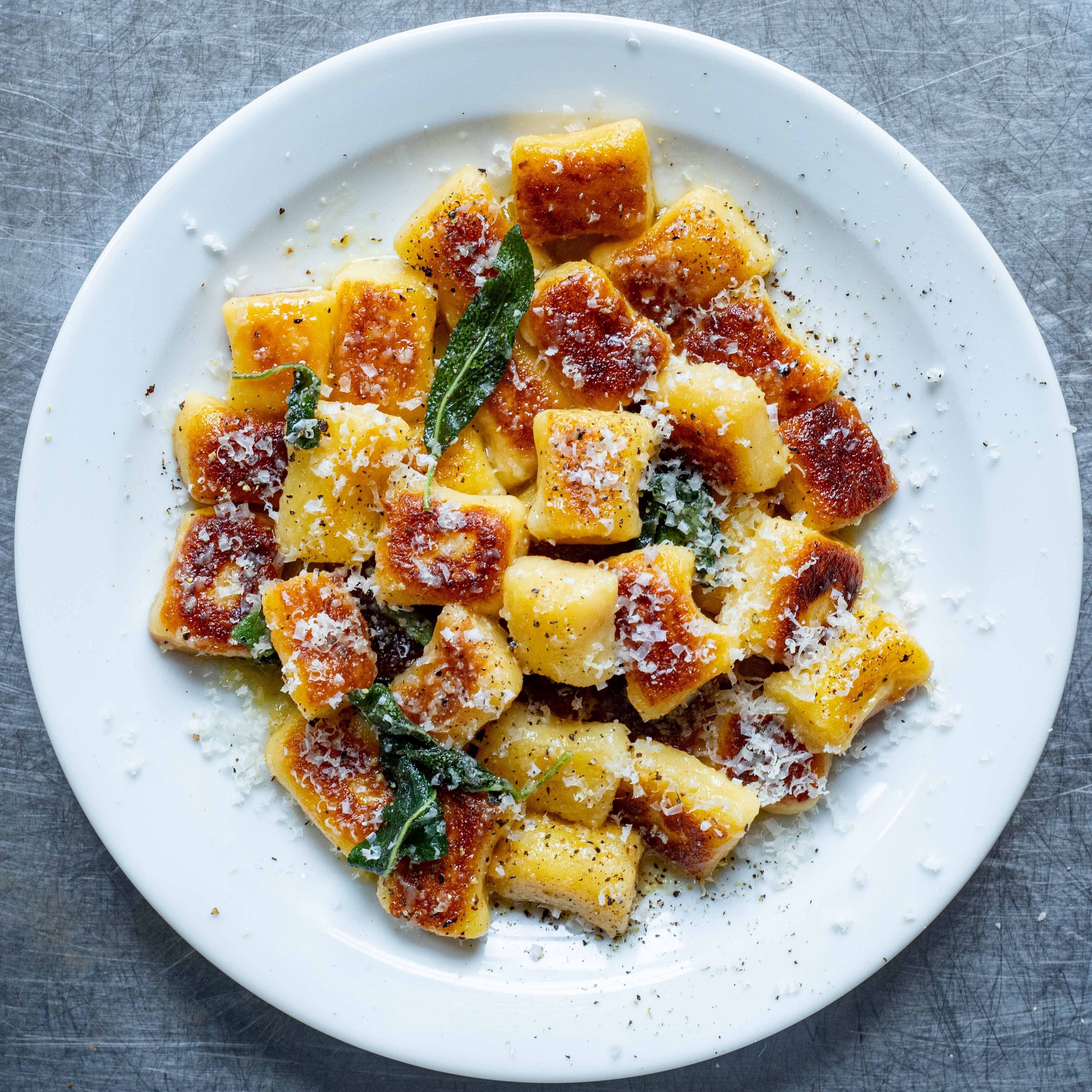 Baked Potato Gnocchi With Sage Brown Butter & Lemon